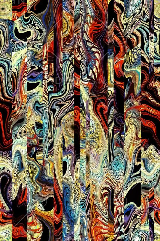 抽象印花花型图片