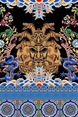 定位中国风印花花型图片