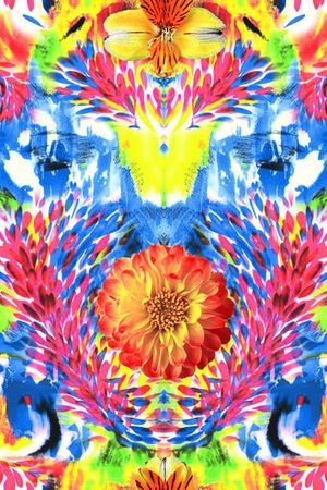 花卉印花花型图片