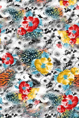 花卉印花花型图片