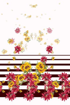 条子印花花型图片