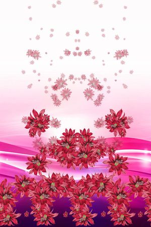 定位花印花花型图片