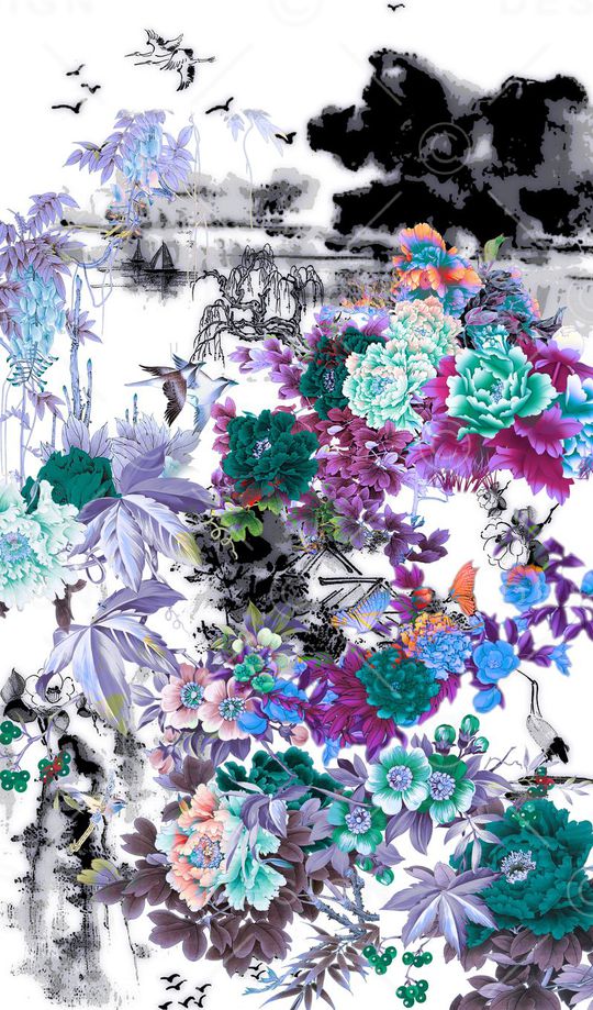 变调印花花型图片