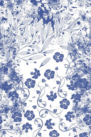 中国风印花花型图片