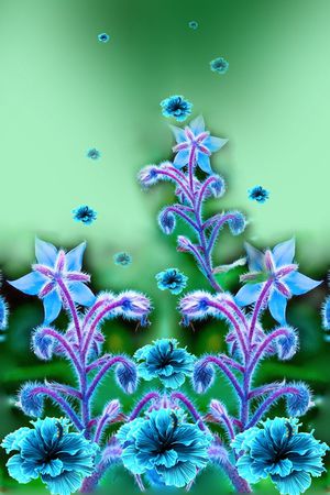 定位花印花花型图片