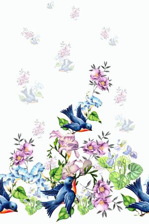 花卉印花花型图片