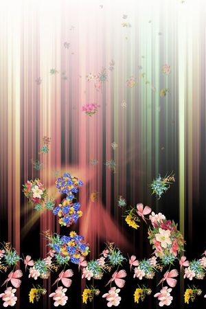 定位花印花花型图片