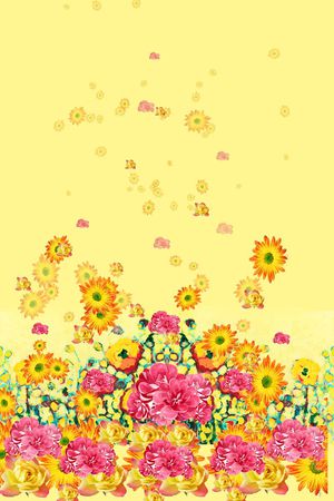 定位花印花花型图片