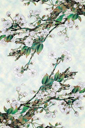 中国风印花花型图片