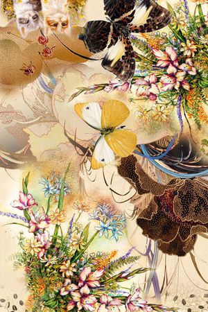 田园印花花型图片