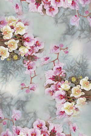 田园印花花型图片