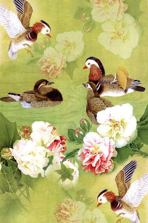 中国风印花花型图片