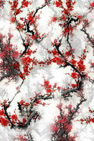 中国风印花花型图片