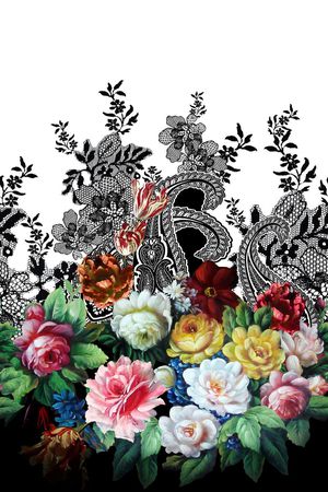 数码定位印花花型图片