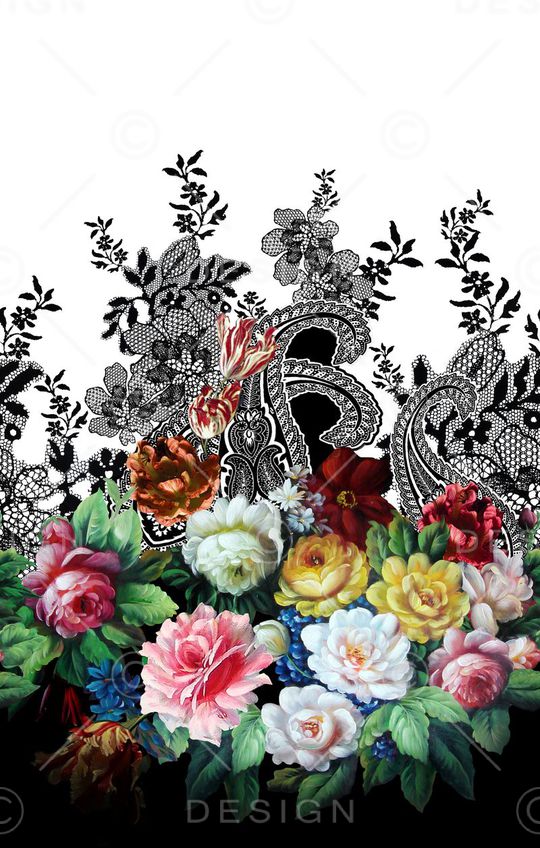 数码定位印花花型图片