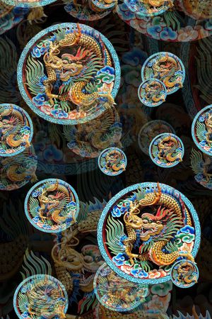 中国风印花花型图片