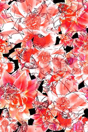 花卉印花花型图片