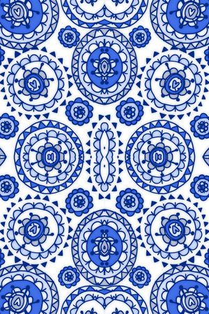 中国风印花花型图片