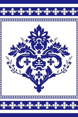 古典花纹印花花型图片