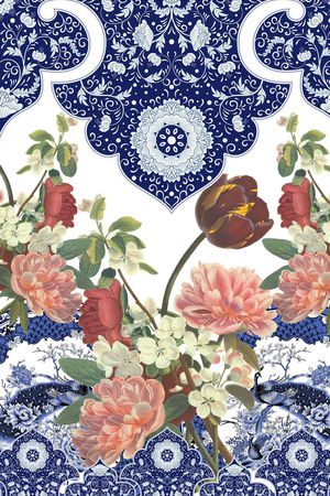 定位时尚印花花型图片