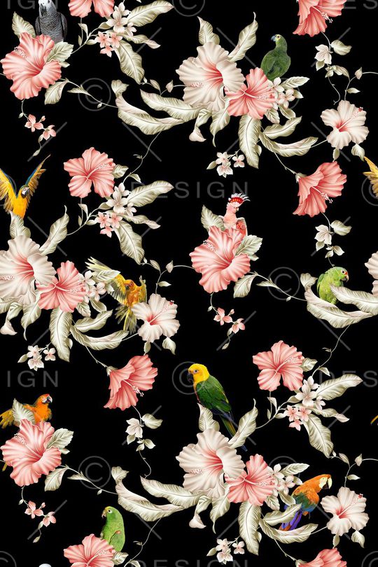大花印花花型图片