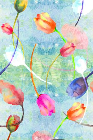 花卉印花花型图片