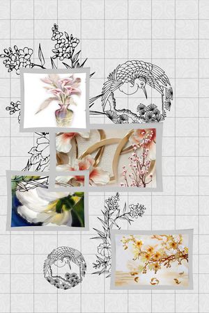 画架印花花型图片