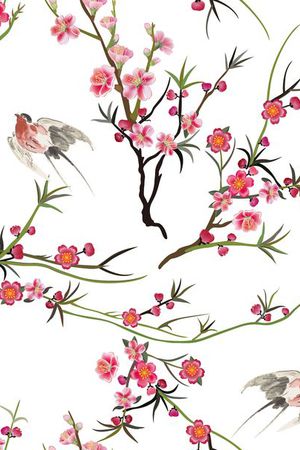 中国风印花花型图片
