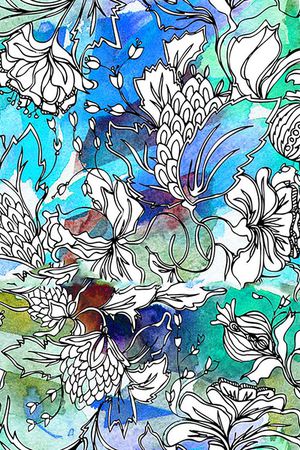 波浪印花花型图片