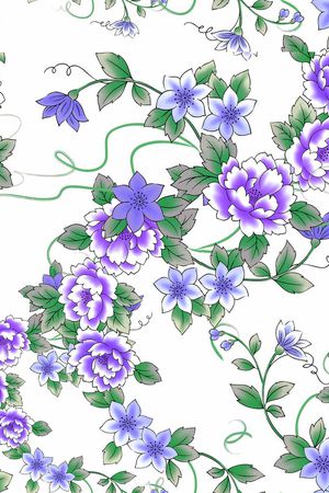 花卉印花花型图片
