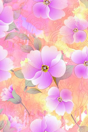 花卉印花花型图片