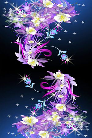 花卉印花花型图片