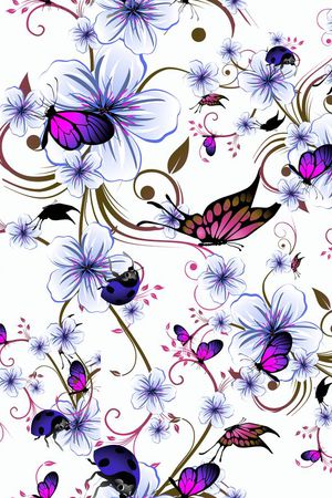 花卉印花花型图片