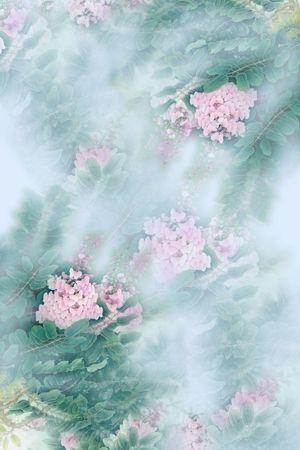 丝巾长巾印花花型图片