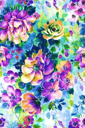 女装花型印花花型图片