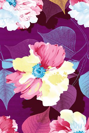 花卉印花花型图片