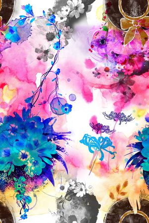 流行印花花型图片