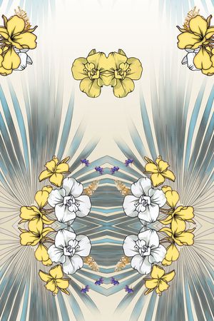 定位花印花花型图片