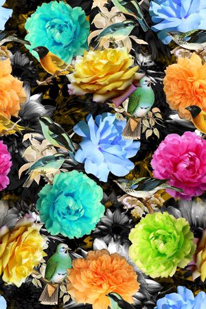 花卉印花花型图片