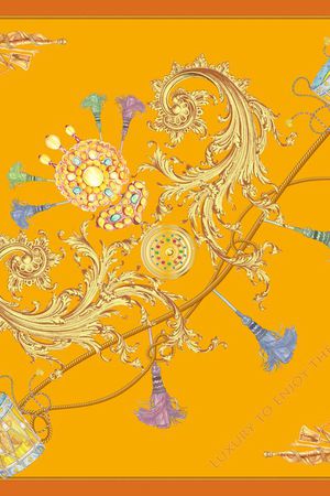 精致的手绘元素印花花型图片