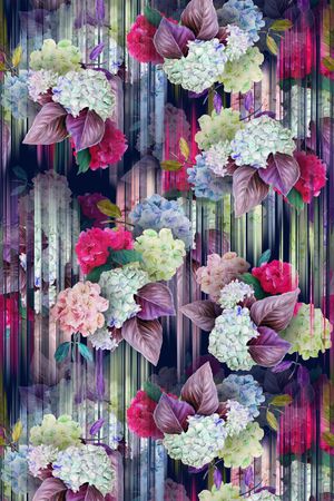 3D效果印花花型图片
