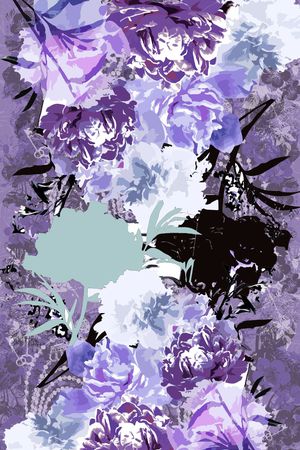 花卉印花花型图片
