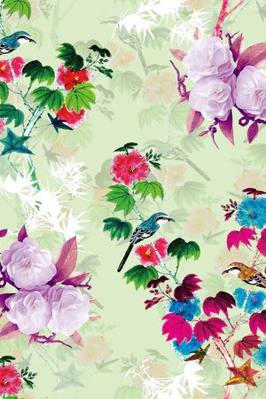 淡雅印花花型图片