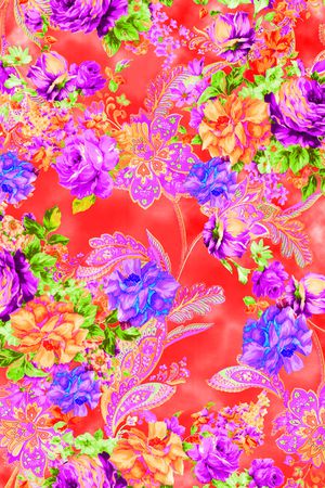 花卉印花花型图片