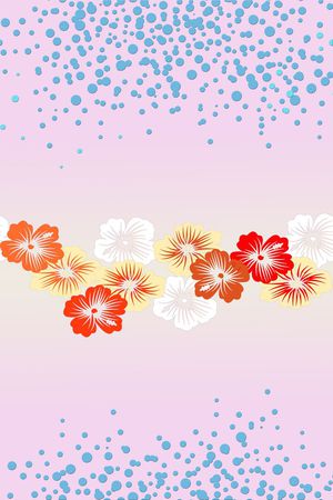 花卉  水珠印花花型图片