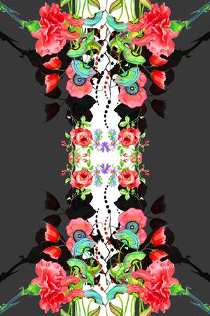 创意服装面料印花花型图片