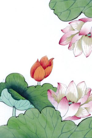 工笔印花花型图片