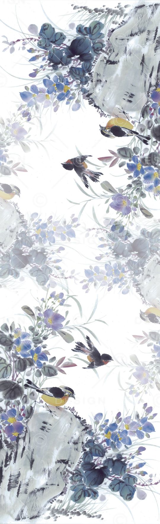 手绘印花花型图片
