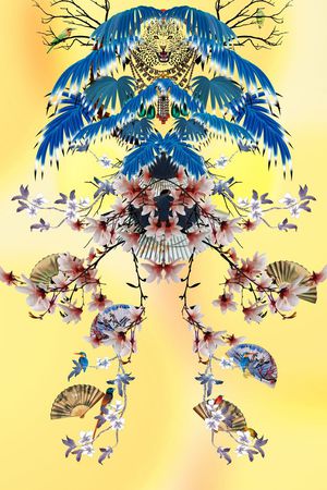 定位中国风印花花型图片
