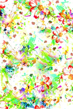 抽象印花花型图片